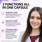 Vitboost Biotin with Hyaluronic Acid, Collagen and Keratin – 25000 mcg Hair Growth Vitamins for Men and Women – Nails and Skin, USA Made - Third Party Tested, B1, B2, B3, B6, B7 Complex - 120 Capsules