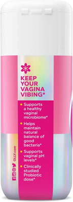 OLLY Happy Hoo-Ha Capsules, Probiotic for Women, Vaginal Health and pH Balance, 10 Billion CFU, Gluten Free - 25 Count (Pack of 2)