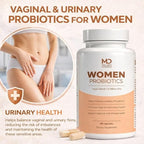 Women’s Probiotics – Vaginal Urinary Digestive Gut Balance Skin Support Daily Probiotic Supplement Vegan Capsules – 30 Count