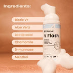 V Flash Showerless Feminine Intimate Wash, pH Balanced, Hydrating, and Non-irritating (1.2oz)