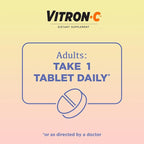 Vitron-C Iron Supplement for Women with Vitamin C, for Red Blood Cell Production & Immune Support, 60 Count