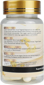 PureLux Boric Acid Capsules for Women 800mg Size 000 15 Count Daily Intimate Balance and Odor Control Plant-Based Fragrance-Free Formula