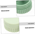 minkissy 4pcs Daily Pill Storage Organizer Portable Pill Box Wide Mouth Silicone Travel Case for Eye Shadow Jars