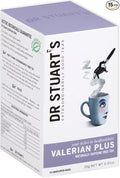 Dr Stuart's Organic Valerian Plus Tea | Herbal Blend of Chamomile, Valerian Root & Fennel | Bedtime Tea Helps in Restful Sleep & Relaxation | Naturally Caffeine Free | 0.91 Oz (15 Teabags)
