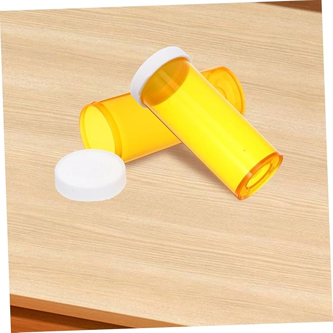 FOMIYES 20pcs Small Travel Pill Organizer for Medication Vitamins and Supplements Durable Plastic Case for Home Office and Travel Storage