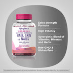 Piping Rock Hair Skin and Nails Vitamins | 165 Softgels | 5000 mcg of Biotin Extra Strength | with Argan and Coconut Oil | Non-GMO, Gluten Free Supplement