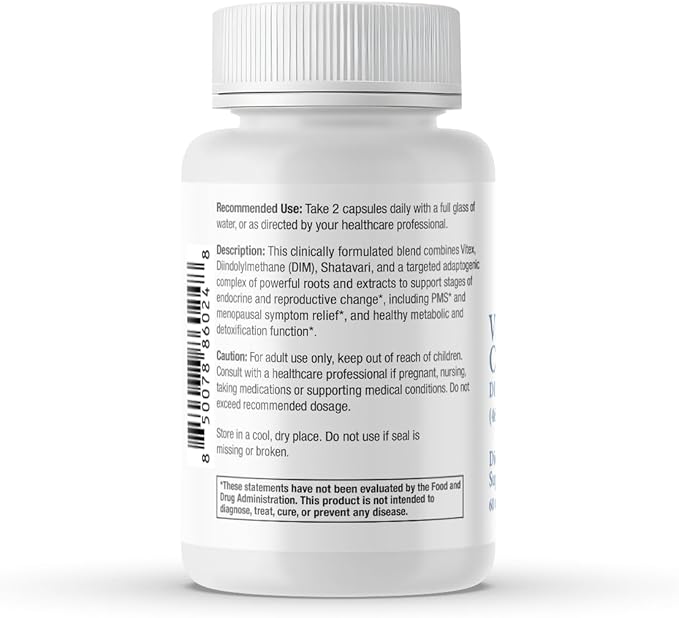 Vitex + DIM + Shatavari Hormone Balance Supplement – PMS, Menopause & Cycle Support for Women – Adaptogenic Complex with Maca, Ashwagandha, Dandelion – Vegan (3-Pack)