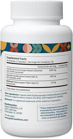 Pattern Wellness Turmeric Curcumin – 95% Curcuminoids with BioPerine® Black Pepper – Supports Joint, Cognitive & Immune Health – Non-GMO, Gluten Free – 120 Capsules