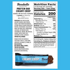 Barebells Protein Snacks Bars Creamy Crisp - 12 Count, 1.9oz Bars 55g of High Protein - Chocolate Protein Bar with 1g of Total Sugars - Perfect on The Go Protein Snack & Breakfast Bars, 2 pack