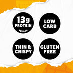 WILDE Protein Chips Chicken & Waffles, High Protein Snacks for Adults, Keto Chips, Gluten Free, Low Carb Snack Box Made with Real Ingredients 1.34oz Bags, Pack of 12