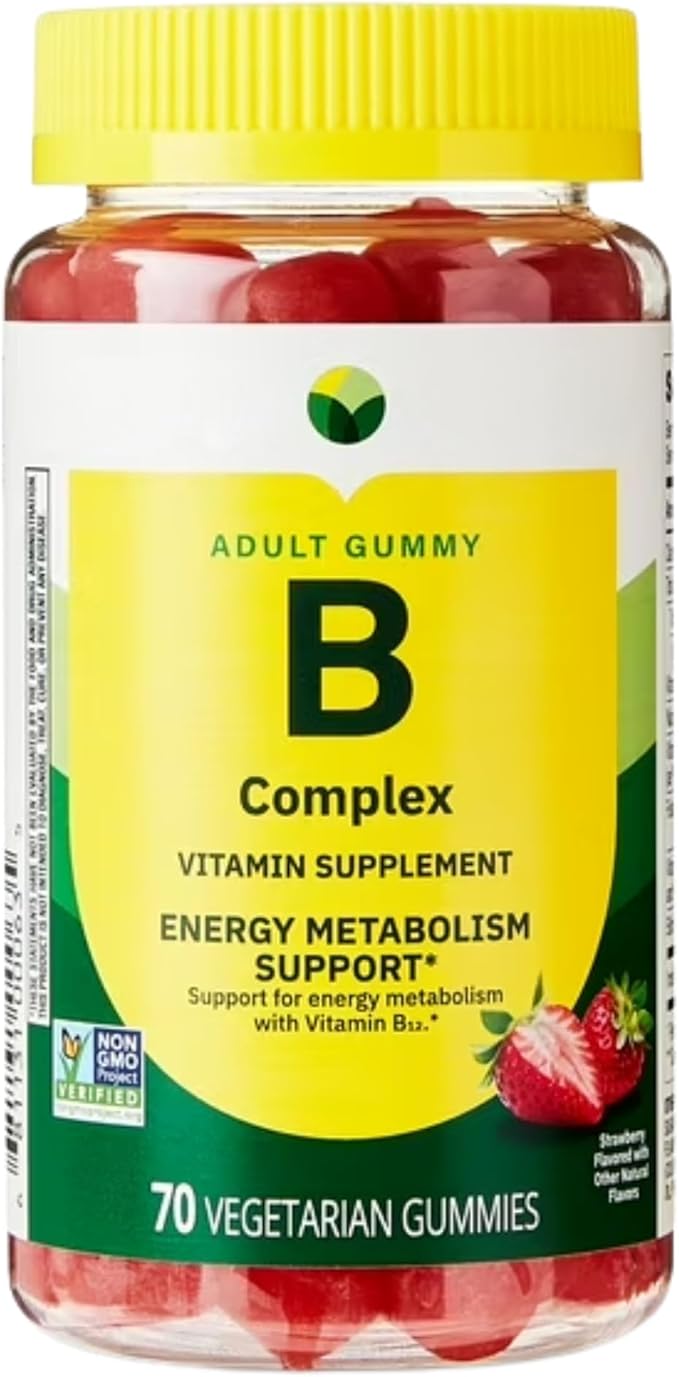 KP+ Vitamin B Complex | 70 Vegetarian Gummies | Supports Energy Metabolism & Nervous System Health | Strawberry Flavor | Pack of 1