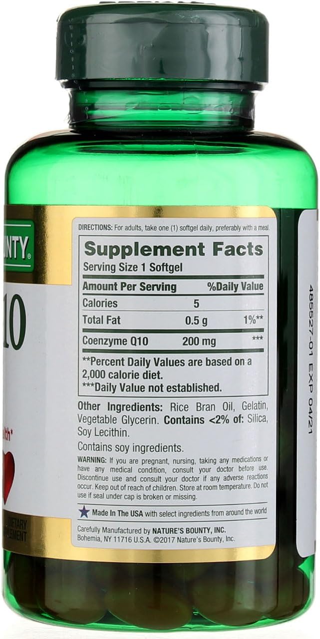 Nature's Bounty CoQ10 200 mg Q-Sorb Softgels, 80 ct