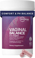 Microbiome Labs Vaginal Balance - Vaginal Probiotics for Women with Lactobacillus Gasseri - Feminine Care to Encourage pH Balance for Women, Reduce Discomfort & Support Gut Health (60 Capsules)