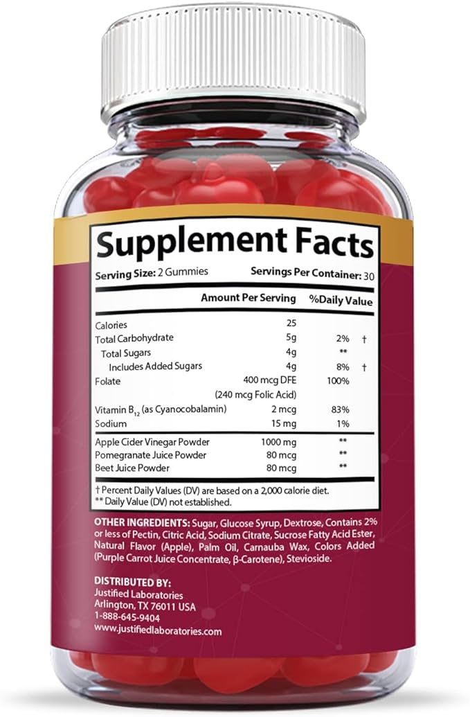 Great Results Keto ACV Gummies Advanced Formula 1000MG Great Results Keto Gummies Apple Cider Vinegar Formulated with Pomegranate Beet Juice Powder B12 Vegan Non GMO 60 Gummys