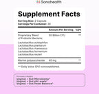 SonoHealth BioBloom Vaginal Probiotics for Women | pH Balance with Prebiotics & Lactobacillus Probiotic Blend Women's Vaginal Health Supplement | Promote Healthy Vaginal Odor & Flora (30 Servings)