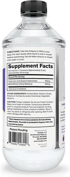 Hyalogic Hyaluronic Acid Liquid Supplement - 100mg High Molecular Weight Hyaluronic Acid for Joints, MSM Advanced Joint Support, Vegan Oral Hydration Formula, 12 oz