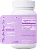 Premom Vitex Chaste Tree Berry: 1000mg Vitex Chasteberry Supplement Supports Hormone Balance & Fertility Supports Menstrual Cycle Regularity PMS Support Supplement for Women Vegan Non-GMOs