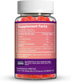 Potassium Gummies,Chewable Potassium Supplement 1000mg for Adults, Support Leg Cramps & Muscle Health for Women & Men - Sugar-Free,Vegan,60 Count