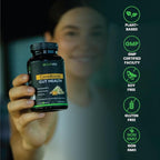 Bloating & Gas Relief Probiotic for Women & Men | 9-in-1 Gut & Digestive Support with Probiotics, Prebiotic Inulin, Turmeric, Ginger & Fennel | Daily Plant-Based Capsules, 60 Count