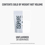 Isopure Collagen Peptides Powder, Promotes Hair, Nail, Skin and Joint Health, with Vitamin C and Biotin, Unflavored, 20g Collagen Peptides Per Serving, 1.42 Lb, 28 Servings (Packaging May Vary)