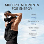 Men's Energy & Immune Complex, Energy Production, Fatigue Relief, Stress Support, Immune Health, Non-GMO, Made in USA, 90 Servings