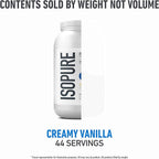 Isopure Zero Carb 100% Pure Whey Isolate Protein Powder, Gluten Free, with Vitamins, Creamy Vanilla, 25g Protein Per Serving, 3 Lbs, 44 Servings (Packaging May Vary)