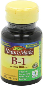 Nature Made Vitamin B1, 100 Count (Pack of 6)