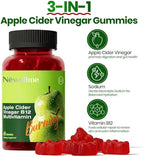 Montue NEWELLME Apple Cider Vinegar Gummies B12 Multivitamin,ACV Supplement Gummy Vitamins,Non GMO, Vegetarian Supplement for Women & Men,Support Normal Energy Levels & Gut Health 60 Gummies (60)
