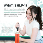 GLP-1 Booster | Control Cravings, Appetite Support & Gut Health | High In Fiber & Sugar-Free Drink Mix | GLP1 Supplements Weight Loss Women & Men | Strawberry Mule Flavor | Made In USA | 30 Servings