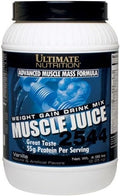 Ultimate Nutrition Muscle Juice, Weight Gain Drink Mix - Mass Gainer Workout Powder for Men & Women - Supplement for Lean Muscle Growth & Immune Support with 55g Protein - Vanilla, 4.96lb