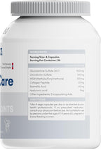 NYO3 Glucosamine 1500mg with Chondroitin MSM 120 Capsules Collagen Peptide | Joint Support Supplement, 30 Day Supply Joint Health (Products Nearing Expiration)