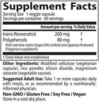 Doctor's Best Trans Resveratrol 200 mg Supplement for Men & Women - Red Wine Polyphenols for Health & Antioxidant Support, Resveratrol Complex from Japanese Knotweed, Vegan, Non GMO - 60 Veg Caps