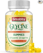 Glycine 3g Gummies, with L Alanine 1000 mg, L Theanine, GABA, Vitamin B6, Sleep Support, Muscle Relaxation, High Absorption Glycine Supplements for Adults, Sugar Free Pineapple Flavor, 60 gummies