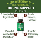 Peak Performance Immune Support Supplement - 6 Top Ingredients Vitamin D3 K2, Vitamin C, Elderberry, Zinc, Quercetin - Includes 5000 IU Vitamin D - Immunity Capsules - Supplements for Women and Men