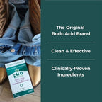 pH-D Feminine Health Support - Boric Acid Moisturizing Suppository - Woman Owned - for Vaginal Odor - Paraben-Free and Cruelty-Free - 14 Count