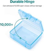 Sukuos Small Pill Box 4 pcs, Cute Travel Pill Organizer Daily Pill Case Container Portable for Pocket Purse for Vitamin Fish Oil Supplements, Easy to Open & Clean