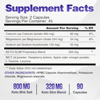 Keto Pills Apple Cider Vinegar Weight Loss Fat Burner Ketosis Diet Support Boost Energy Ketones Supplement with ACV for Women Men 90 Capsules
