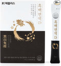 [Black & White D] Korean Black Ginseng and White Platycodon, Asian Panax Ginseng Extract, Energy Booster, Ginseng Honey Sticks, White Bellflower