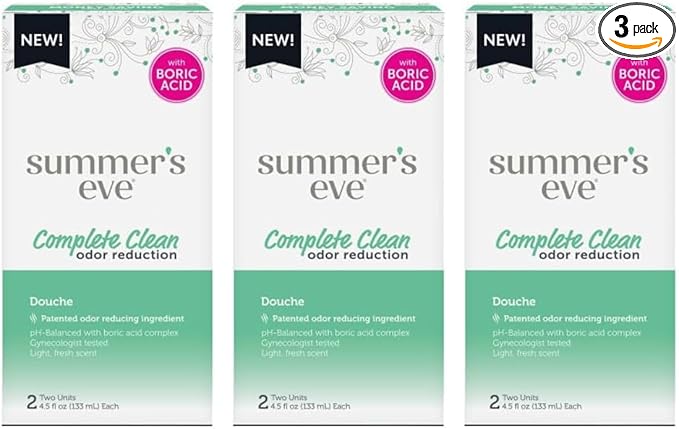 Summer's Eve Douche, Complete Clean, Vaginal Douche for Women 4.5 OZ Each (3Pack)