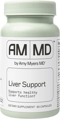 Amy Myers MD Liver Support - Comprehensive Liver Support Health Formula - Herbal Supplement with Milk Thistle & Selenium - Gentle Support for Liver Health & Bile Flow - 60 Capsules (60 Servings)
