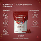 Growth Gummies for Black Women, 60 Vegan Gummies, Daily Hair Nourishment with Biotin, Collagen & Botanical Extracts, Supports Healthy Hair Growth & Strength