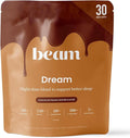 Beam Dream Sleep Powder – Sleep Aid for Adults with Melatonin, Magnesium, L-Theanine, Reishi Mushroom & Apigenin Sleep Supplement, Sleepy Cocoa Bedtime Drink Mix, Chocolate Peanut Butter, 30 Servings
