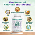 VITAL NUTRITIVE Joint Support Supplement for Men and Women – Glucosamine, MSM, Hyaluronic Acid, and Turmeric – Supports Joint Health – 60 Days Supply