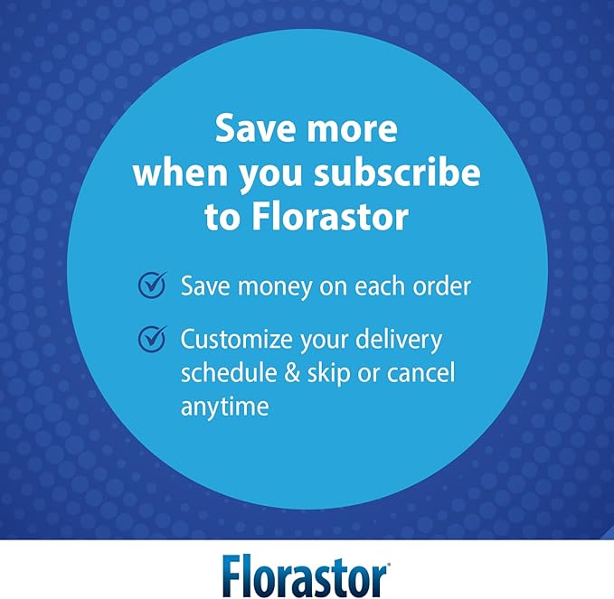 Florastor Probiotics for Digestive and Immune Health, 100 Capsules, Probiotics for Women & Men, Helps Flush Out Bad Bacteria, Boosts The Good with Our Unique Strain Saccharomyces Boulardii