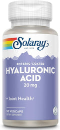 SOLARAY Hyaluronic Acid | Helps Support Healthy Joint Comfort and Skin Health | with Vitamin C | 30 VegCaps