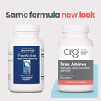 Allergy Research Group Free Aminos Supplement - Lean Muscle Mass Support, Vegetarian Capsules - 100 Count