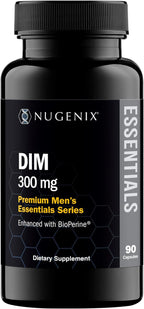 Nugenix Essentials DIM Supplement 305 mg Diindolylmethane & BioPerine for Hormone Balance, 90 Capsules