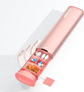 Metal Pill Organizer 2 Times a Day-Travel Pill Box Case with Moisture-Proof Airtight Lids, Weekly Large Capacity AM PM Medicine Container for Vitamins, Fish Oil, Supplements and Medications (Pink)