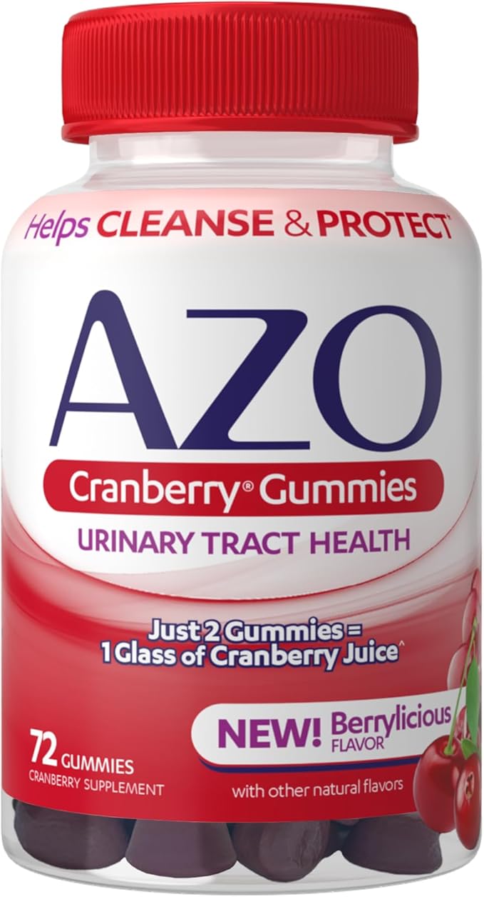 AZO Urinary Tract Health Gummies 72 Count & Cranberry Gummies 40 Count