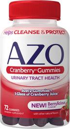 AZO Urinary Tract Health Gummies 72 Count & Cranberry Gummies 40 Count